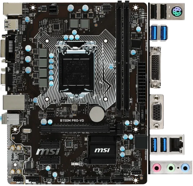 Ремонт материнских плат  MSI B150M PRO-D в Краснодаре