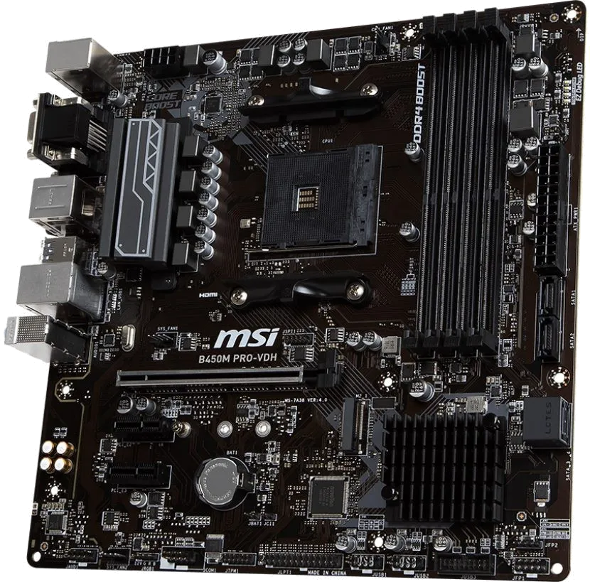 Ремонт материнских плат  MSI B450M PRO-VDH в Краснодаре