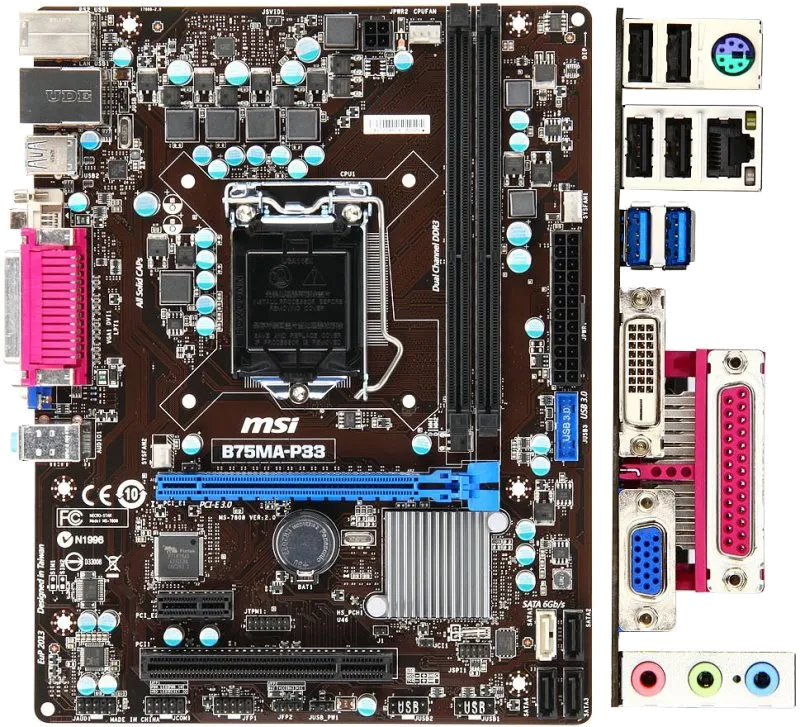 Ремонт материнских плат  MSI B75MA-P33 в Краснодаре