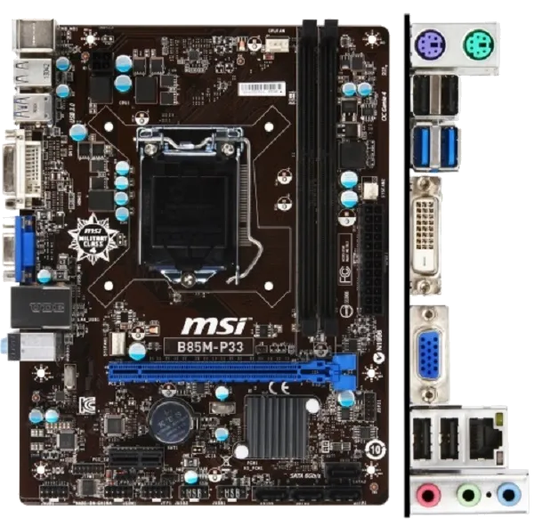 Ремонт материнских плат  MSI B85M-P33 V3 в Краснодаре