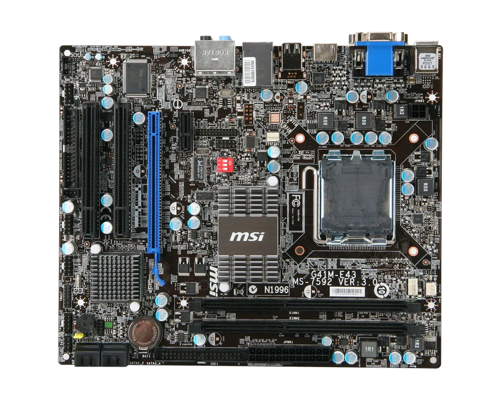 Ремонт материнских плат  MSI G41M-E43 в Краснодаре