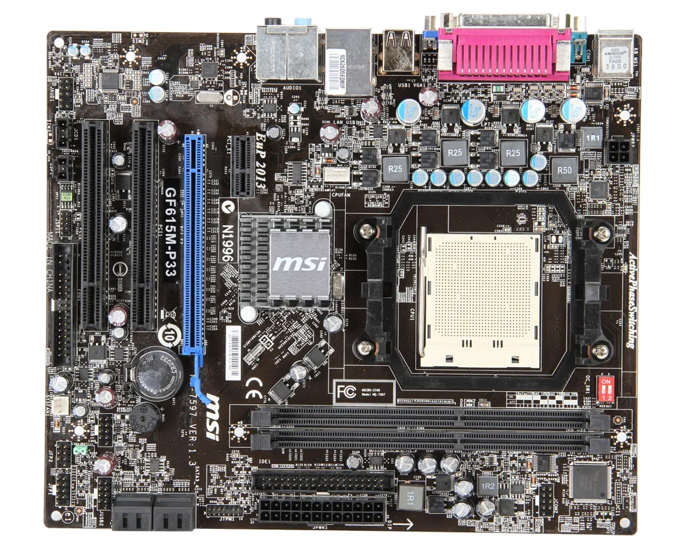 Ремонт материнских плат  MSI GF615M-P33 v1.3 в Краснодаре