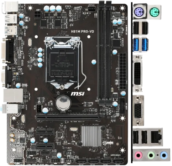 Ремонт материнских плат  MSI H81M PRO-VD в Краснодаре