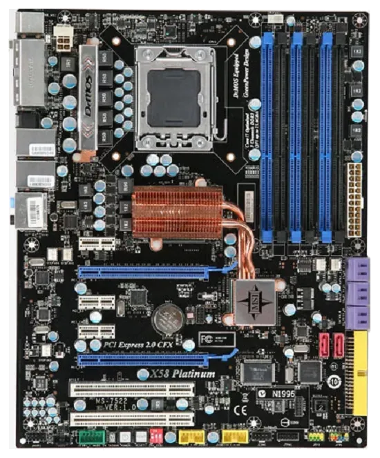 Ремонт материнских плат  MSI X58 Platinum SLI в Краснодаре