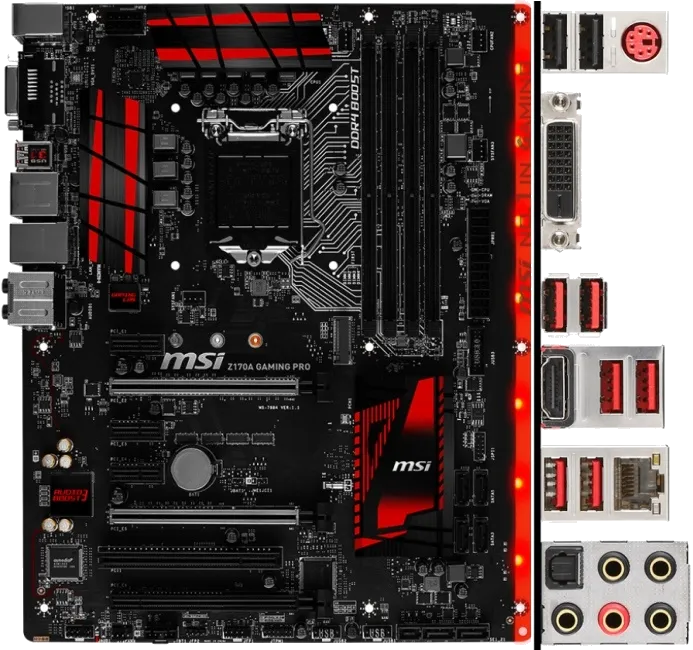 Ремонт материнских плат  MSI Z170A GAMING PRO в Краснодаре