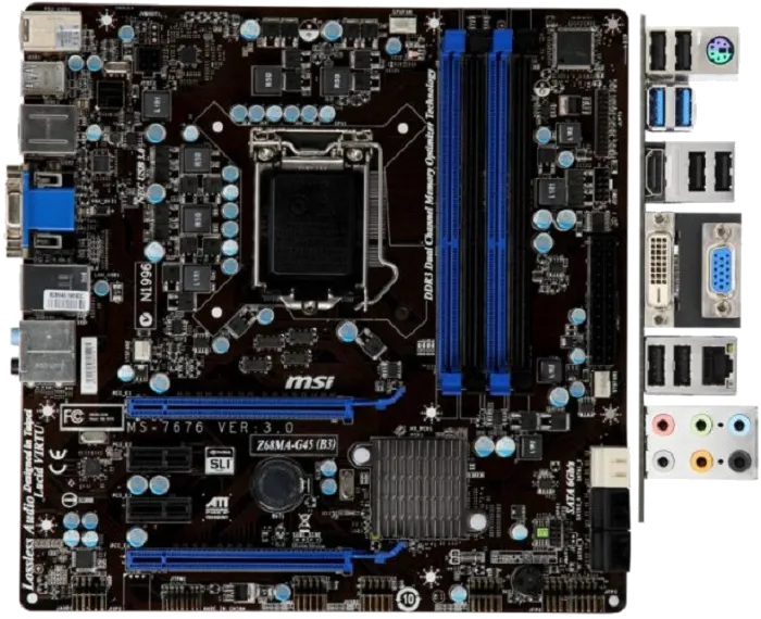 Ремонт материнских плат  MSI Z68MA-G45 (G3) в Краснодаре