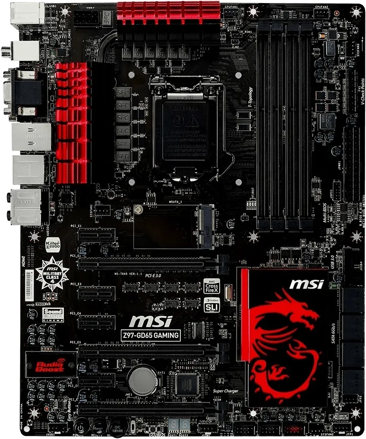 Ремонт материнских плат  MSI Z97-GD65 GAMING в Краснодаре