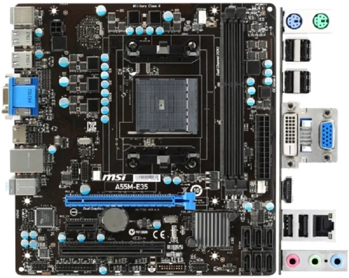 Ремонт материнских плат  MSI FM2-A55M-E35 в Краснодаре