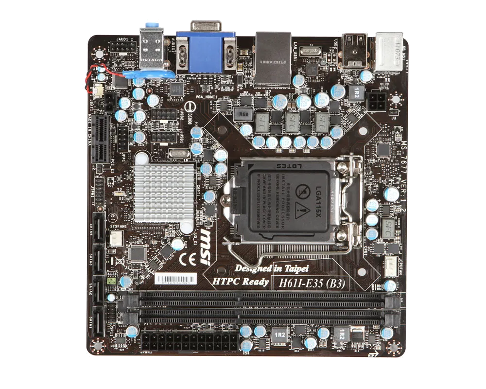 Ремонт материнских плат  MSI H61I-E35 (B3) в Краснодаре