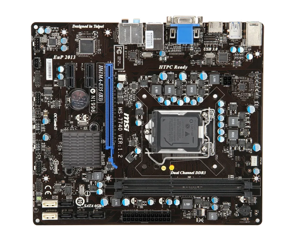Ремонт материнских плат  MSI H61MA-E35 (B3) в Краснодаре