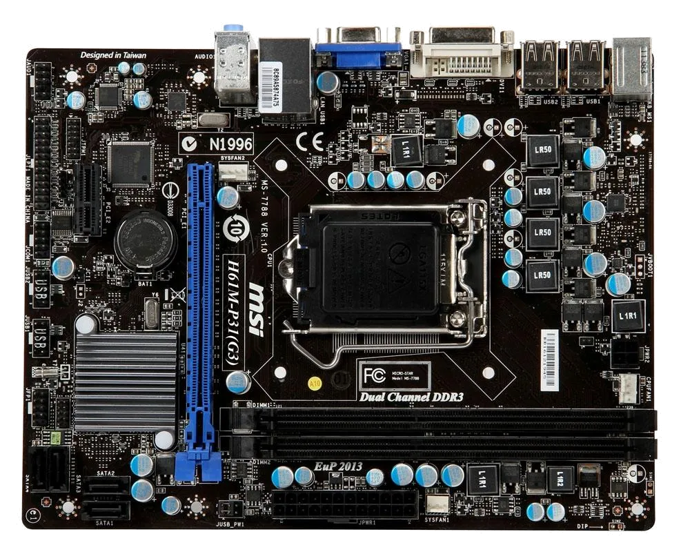 Ремонт материнских плат  MSI H61M-P31 (G3) в Краснодаре