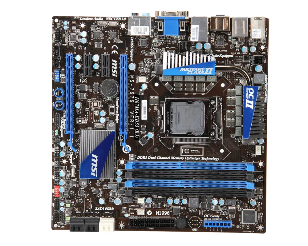 Ремонт материнских плат  MSI H67MA-ED55 (B3) в Краснодаре