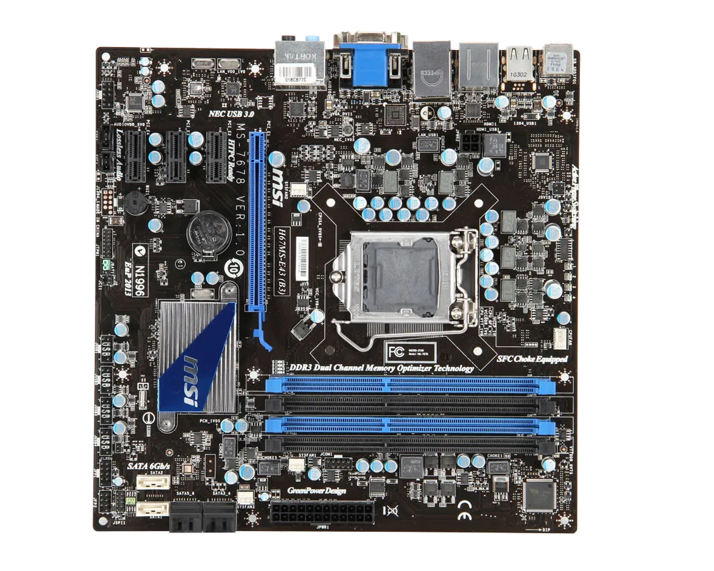 Ремонт материнских плат  MSI H67MS-E43 (B3) в Краснодаре