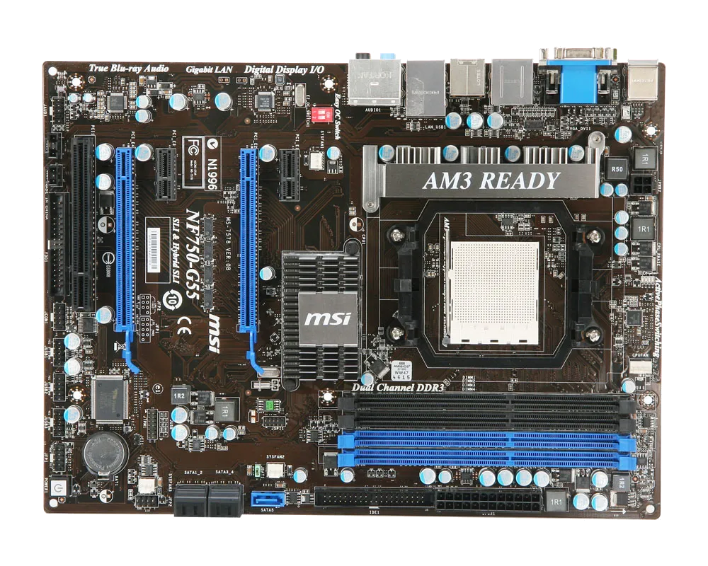 Ремонт материнских плат  MSI NF750-G55 в Краснодаре