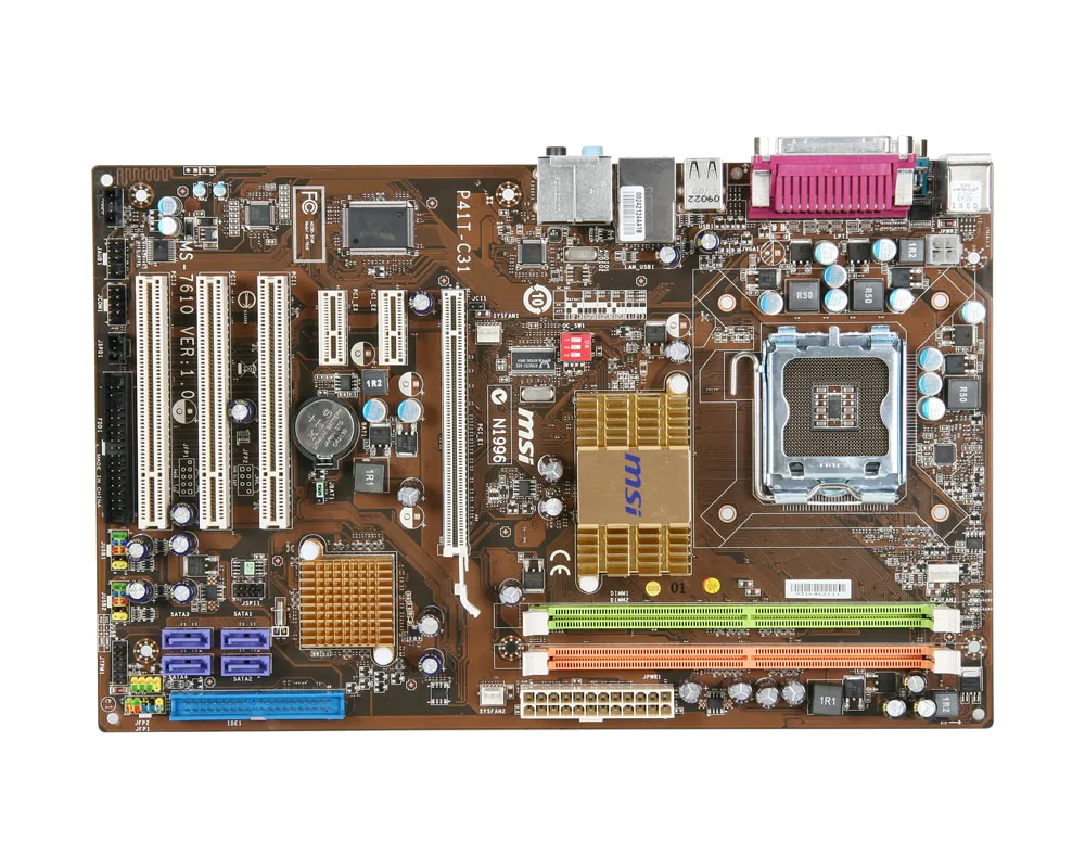 Ремонт материнских плат  MSI P41T-C31 в Краснодаре