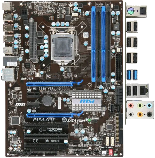 Ремонт материнских плат  MSI P55A-G55 в Краснодаре