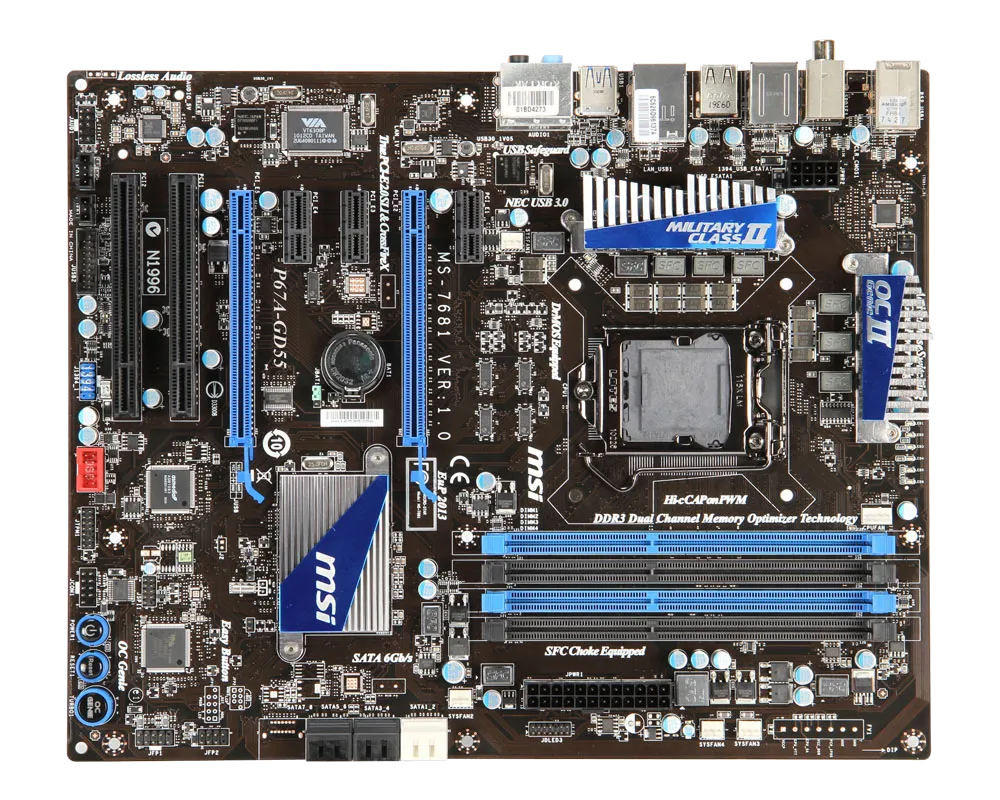 Ремонт материнских плат  MSI P67A-GD55 (B3) в Краснодаре